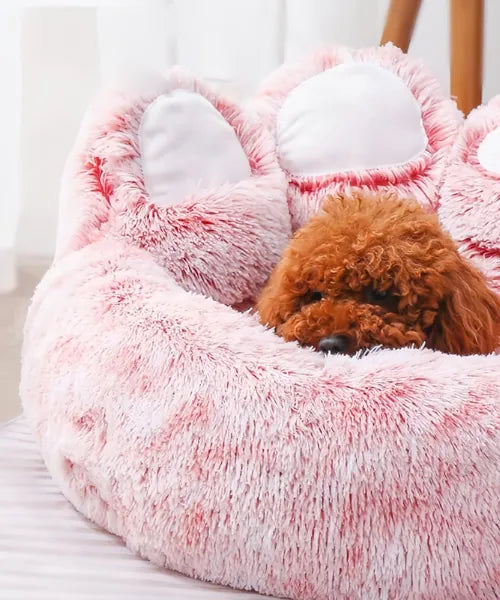 Anti-Anxiety Calming Donut Bed for Dogs – Cozy Stress Relief Pet Lounge