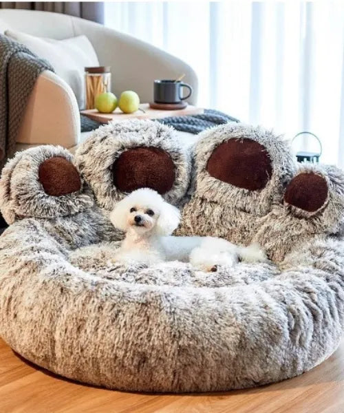 Anti-Anxiety Calming Donut Bed for Dogs – Cozy Stress Relief Pet Lounge