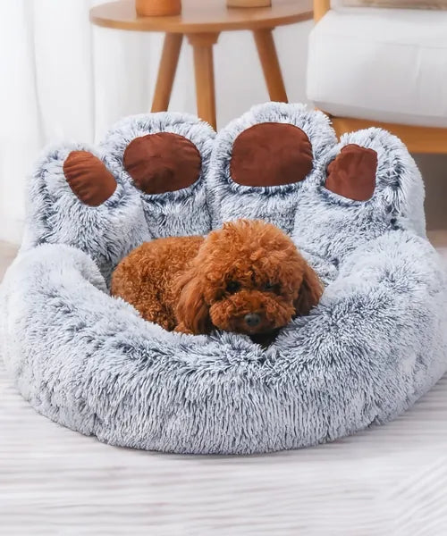 Anti-Anxiety Calming Donut Bed for Dogs – Cozy Stress Relief Pet Lounge