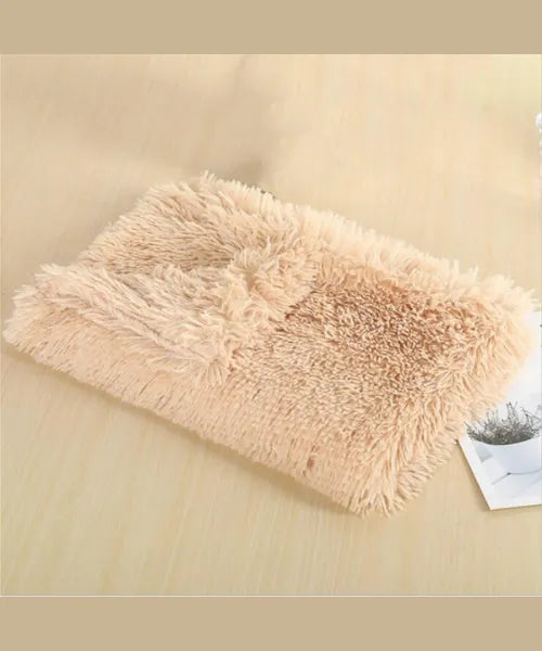 Super Soft Fluffy Premium Fleece Quilt Luxury Faux Fur Plush Pet Bed Pet Calming Blanket