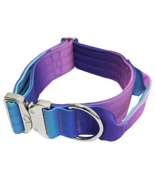 Pet Nylon Collar Diving Cotton Metal Adjustable Buckle Large Dog Tactical Collar For Dog Training